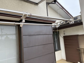 戸袋（木製）の修理